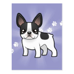 Cartoon French Bulldog Post Card