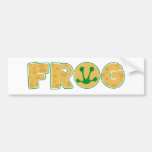 Cartoon Frog Logo Bumper Stickers
