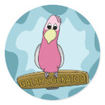 Cartoon Galah Cockatoo Stickers