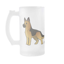Cartoon German Shepherd Mug