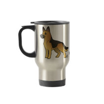 Cartoon German Shepherd Coffee Mug