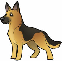 Cartoon German Shepherd