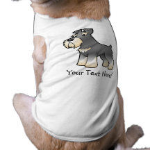 Cartoon Giant/Standard/Miniature Schnauzer Pet T Shirt