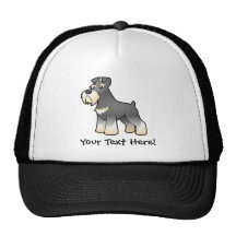 Cartoon Giant/Standard/Miniature Schnauzer Trucker Hat