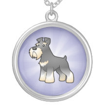 Cartoon Giant/Standard/Miniature Schnauzer Pendant