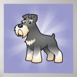 Cartoon Giant/Standard/Miniature Schnauzer Print