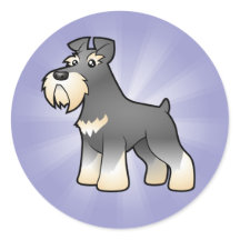 cartoon miniature schnauzer