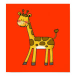 cartoon giraffe posters