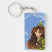 cartoon girl Key Chain