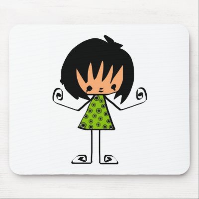 cartoon  girl by kiddee