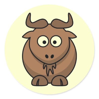 cartoon gnu