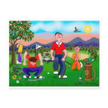 Cartoon Golfers - For the Love of Golf Postcards