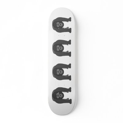 Cartoon Gorilla Skateboards by Animal_Art_By_Ali