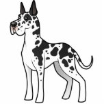 Cartoon Great Dane photo sculptures