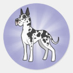 Cartoon Great Dane Sticker