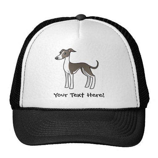 Cartoon Greyhound / Whippet / Italian Greyhound Trucker Hat