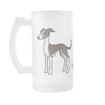Cartoon Greyhound / Whippet / Italian Greyhound Mug