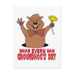 Cartoon Groundhog Postcards