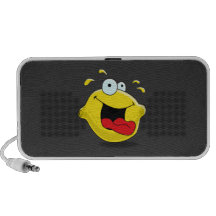 Cartoon Happy Lemon Doodle Travel Speaker
