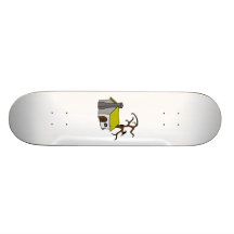 Cartoon Haunted House Custom Skateboard
