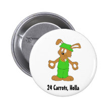 Cartoon Hip Hop Rabbit With Bing Bing Pins