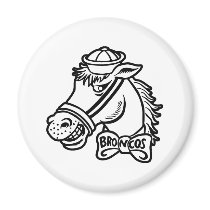 Cartoon Horse Bronc Broncos Magnet