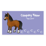 Cartoon Horse Business Card Template