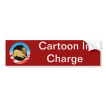 Cartoon in Charge Obama Bumper Sticker bumper stickers