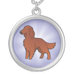 Cartoon Irish / English / Gordon / R&W Setter Personalized Necklace
