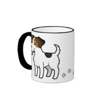 Cartoon Jack Russell Terrier Coffee Mugs