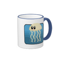 Cartoon Jellyfish Coffee Mugs