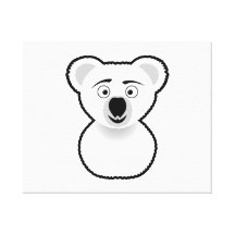Cartoon Koala Bear Gallery Wrap Canvas