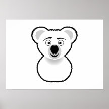 Cartoon Koala Bear Poster