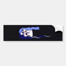 Cartoon Ladies Bumper Sticker