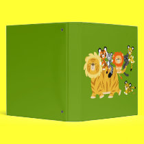 Cartoon Liger and Friends Binder