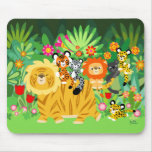 Cartoon Liger and Friends mousepad