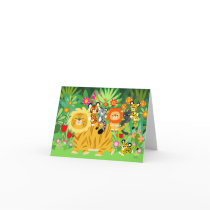 Cartoon Liger and Friends notecard
