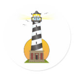Cartoon Lighthouse Cape Hatteras Sticker