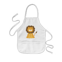 Cartoon Lion Aprons