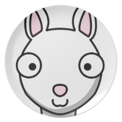 Cartoon Llama Face Dinner Plate | Zazzle