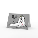 Cartoon Love Slug Monster cards