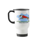 Cartoon Lure Coursing Whippet Mug