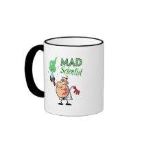 cartoon mad scientist mugs
