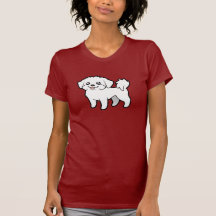 Cartoon Maltese (puppy cut) Tee Shirts