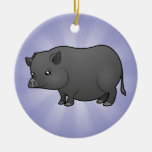 Cartoon Miniature Pig Christmas Tree Ornaments