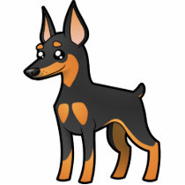 Cartoon Miniature Pinscher / Manchester Terrier