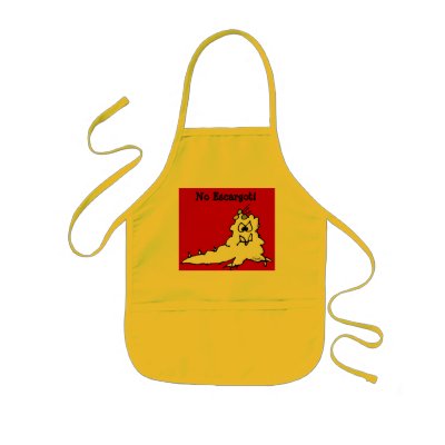 Cartoon Monster Chef Apron For Kids No Escargot! by monsterzoo