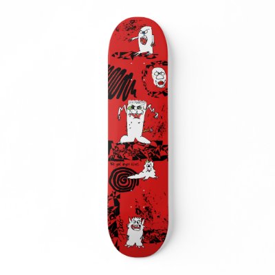 Cartoon Monster Skate Board by monsterzoo