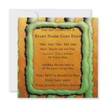 Cartoon Monster Stripes Personalized Announcements