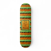 Cartoon Monster Stripes Skateboard Decks